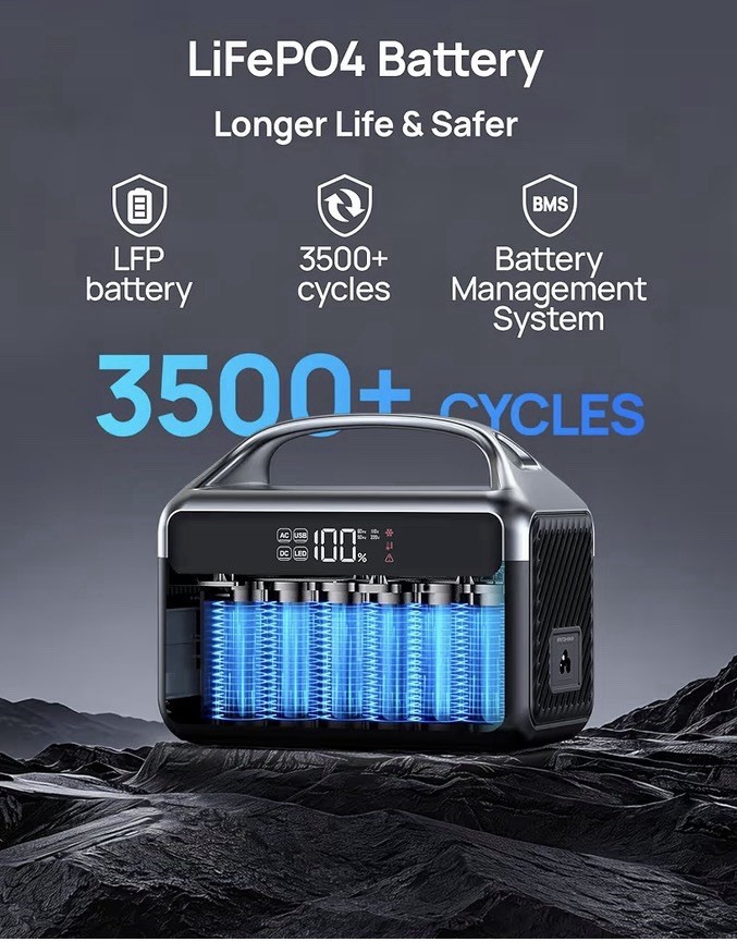Daran Portable Power Station 300W (600W Peak), 192Wh (60,000mAh) Solar Generator