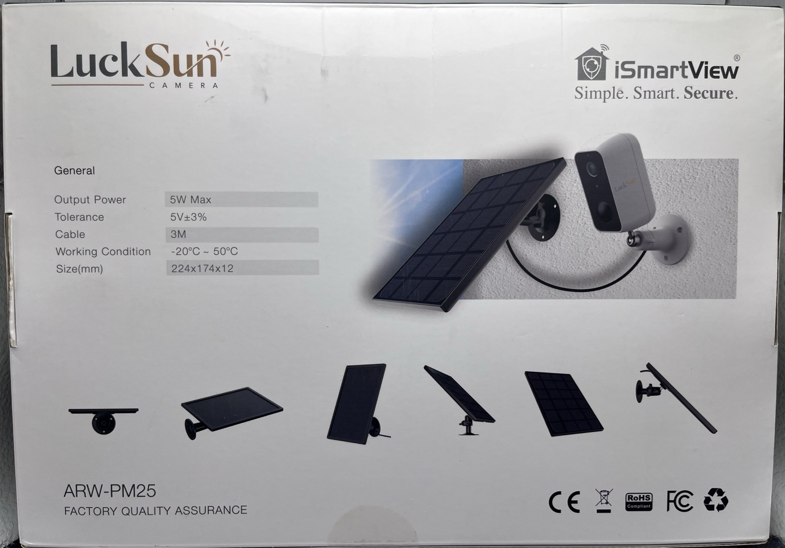 Luck Sun Camera Color Board IP 65 Color Energy. SEALED FREE SHIPPING