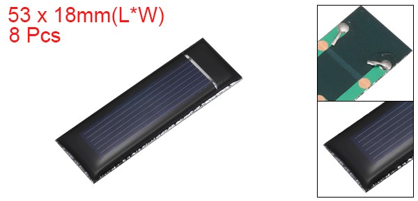8PCS 0.5V 0.08W 0.16A Mini Solar Panels Small Solar Photovoltaic Power Cells
