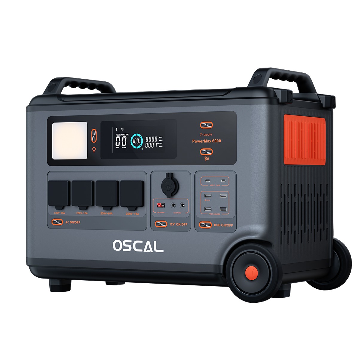 Blackview OSCAL PowerMax 6000W Portable Power Station 3600Wh 3x 200W Solar Panel