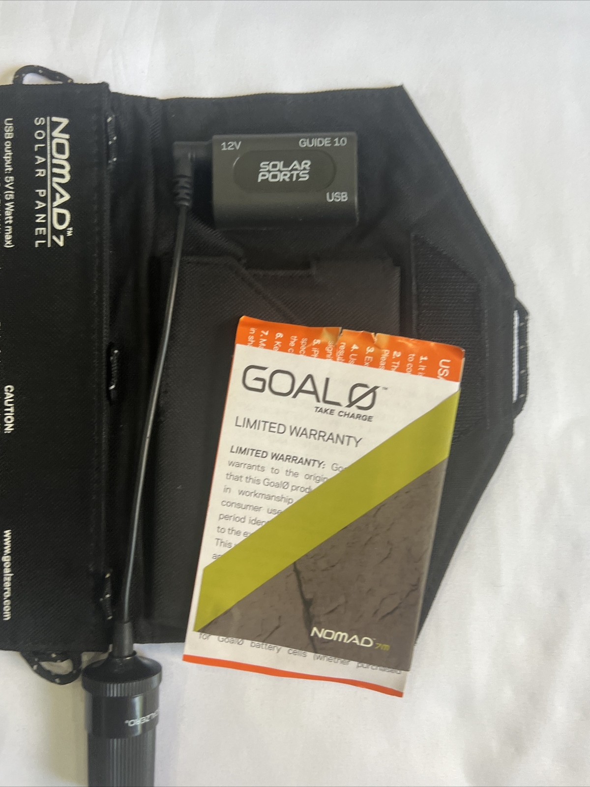 Goal Zero Nomad 7 USB Port Weather-Resistant 7-Watts Portable Solar Panel 12301