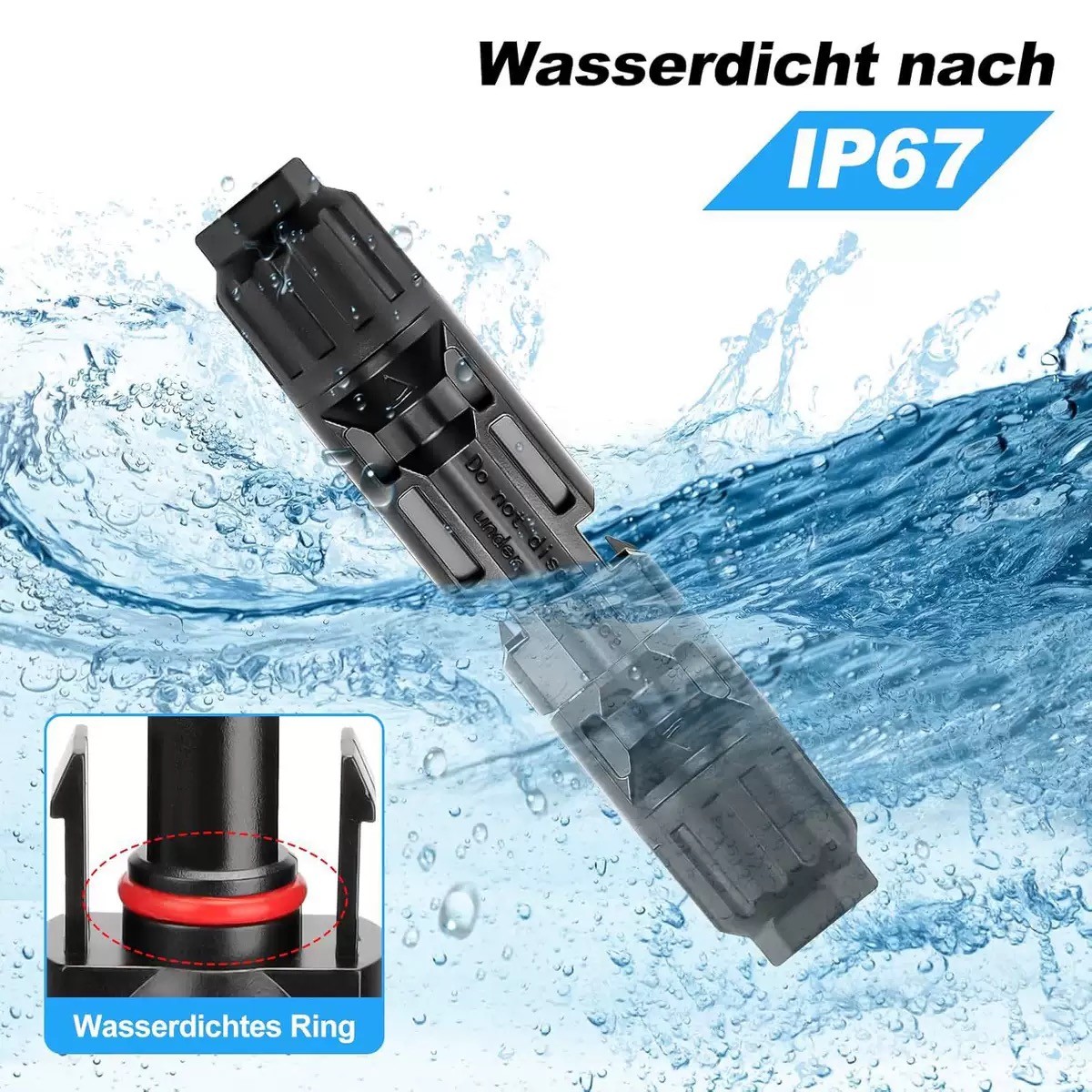 10/100PCS NEW Male Female Connector Set for DIY Solar Panel 30A Cable Waterproof