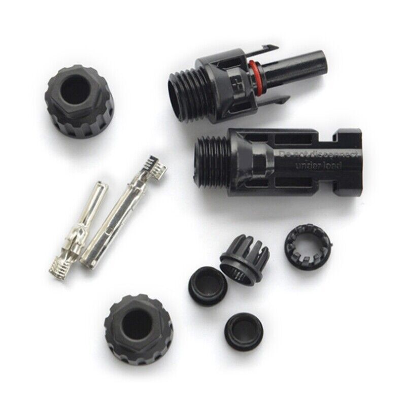 5 Pairs Solar Panel Cable Wire Connectors Adapter Male Female Kit Waterproof 30A