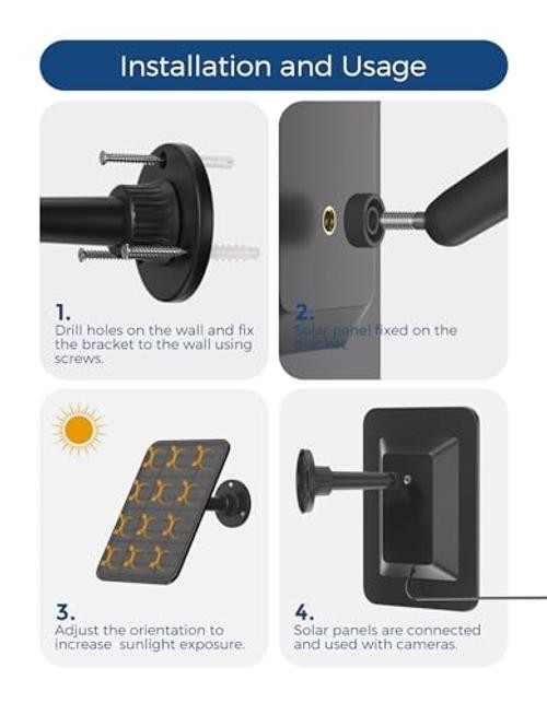 Solar Panel for Blink Camera, Blink Solar Panel for B Link Outdoor 2K