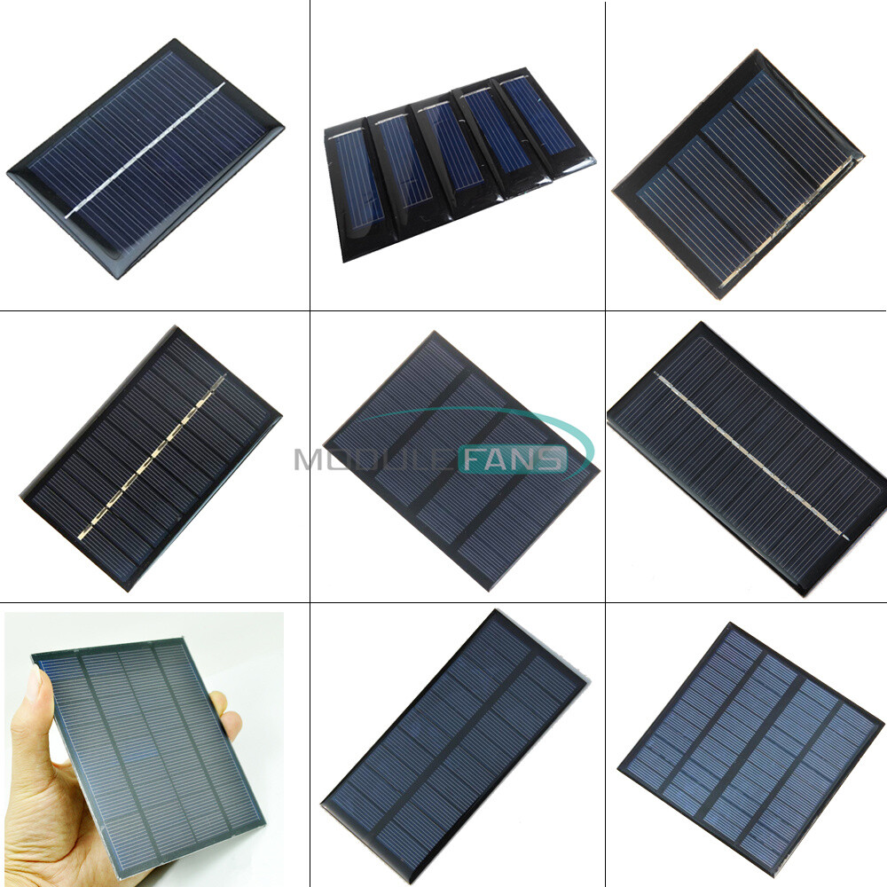 2V/5V/6V/12V Monocrystalline Solar Power Panel For Motor Toys Lawn Lamp