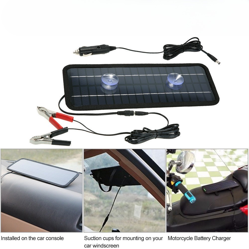 12V Car Lead Acid Battery Solar Charger Panel Trickle Maintainer Solar Charger