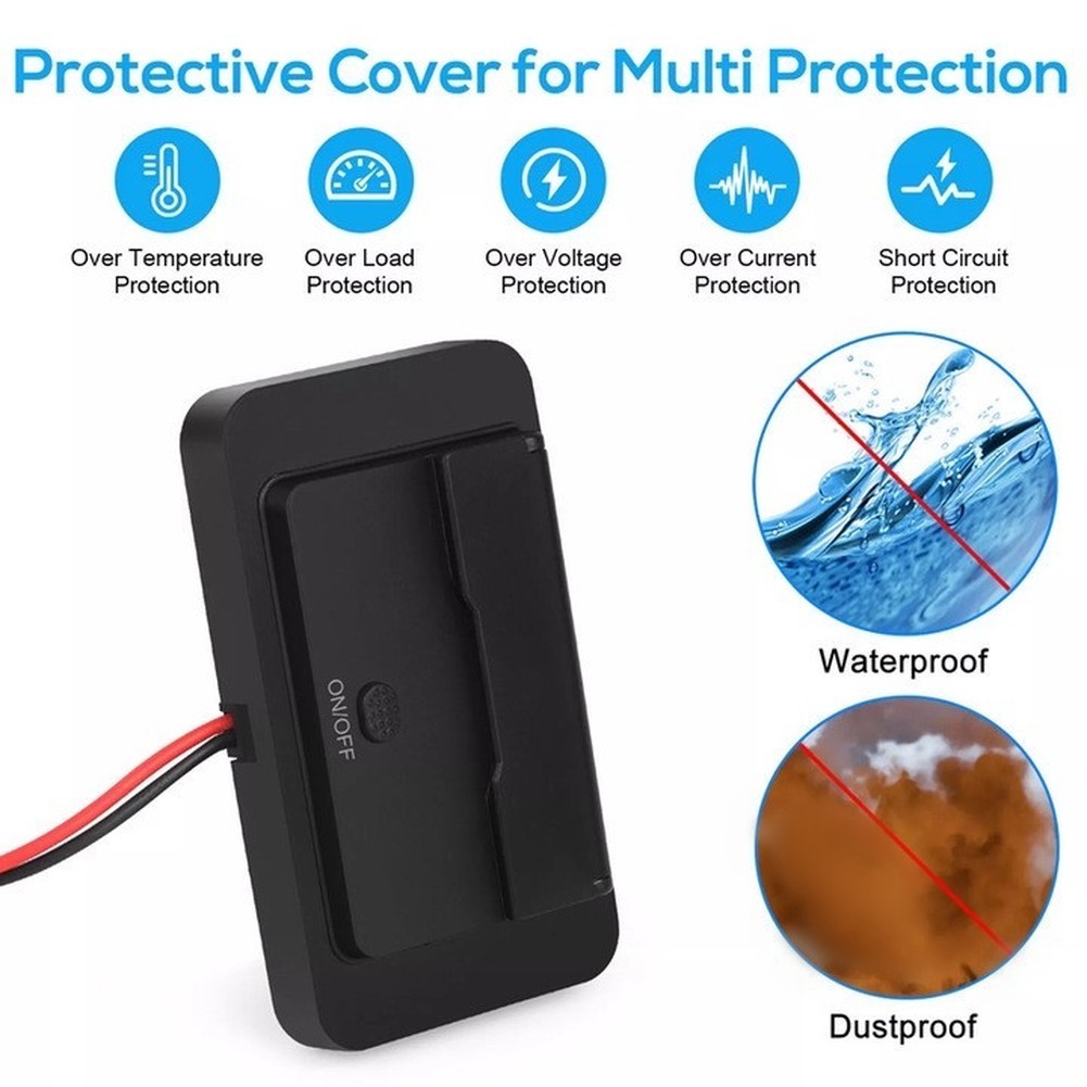 RV USB Charging Socket 36W Per USB-C Port Flip Cover Design Dust Proof Casing