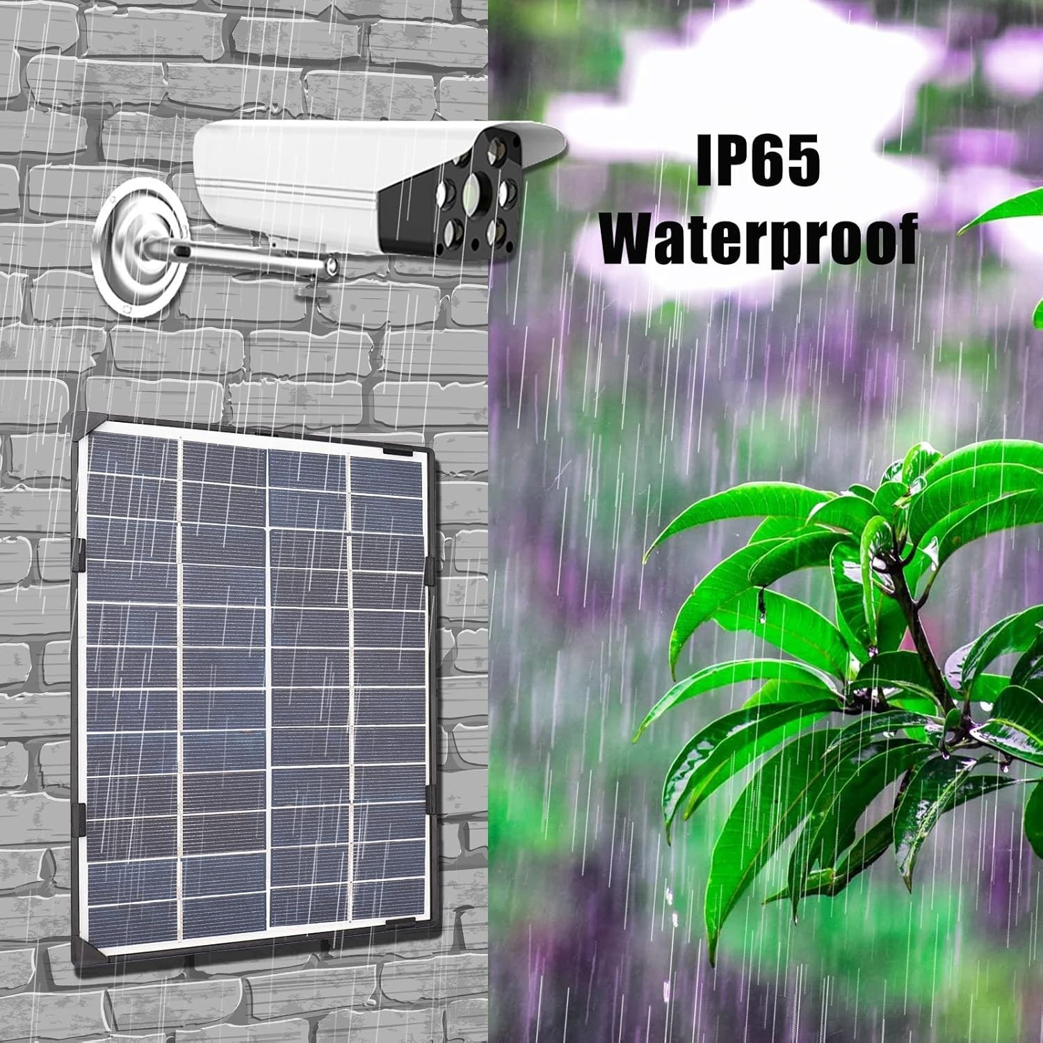 Mini Solar Panel, 6W 12V Solar Panel for Outdoor Security Camera Solar Cell w…