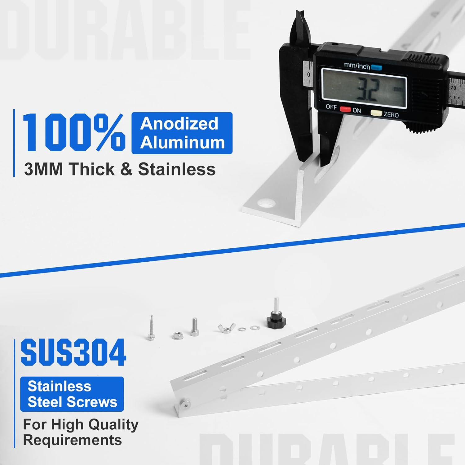 Adjustable Solar Panel Mount Brackets for Roof, RV, Boat – 2 Sets 45