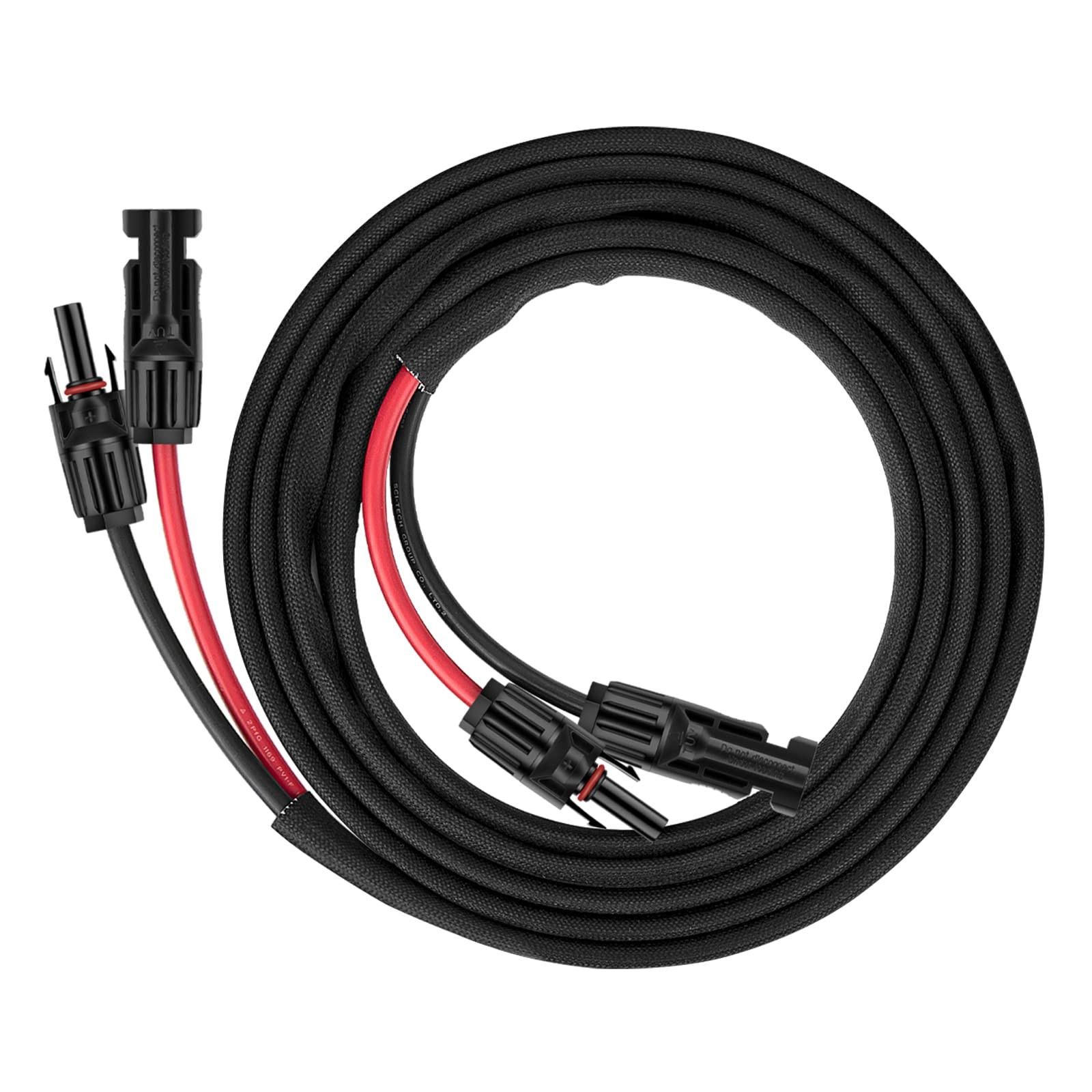 10AWG Solar Extension Cable 10FT Male Female Connector Outdoor UV Resistant