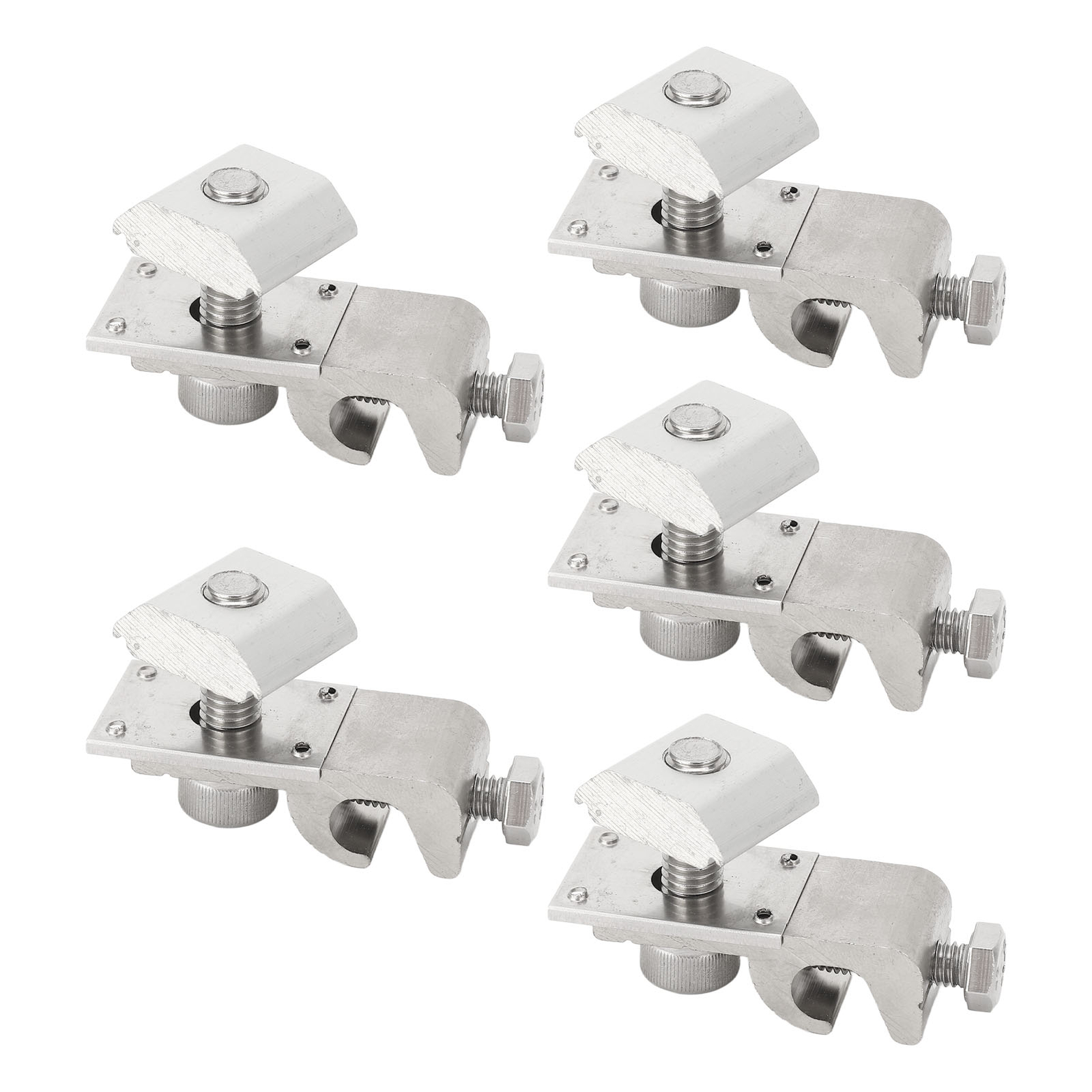 5Pcs Solar Panel Grounding Lugs Metal Clips Cable Clamps Bracket Earth Clip♡