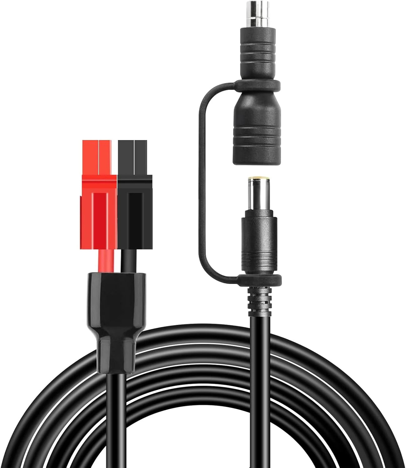 20FT Jackery Solar Panel Extension Cable 14AWG Anderson Connector to DC 8mm Adap