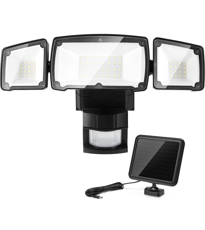 LED Solar Power Spot Light Motion Detector Flood House Home Garage Shed Barn