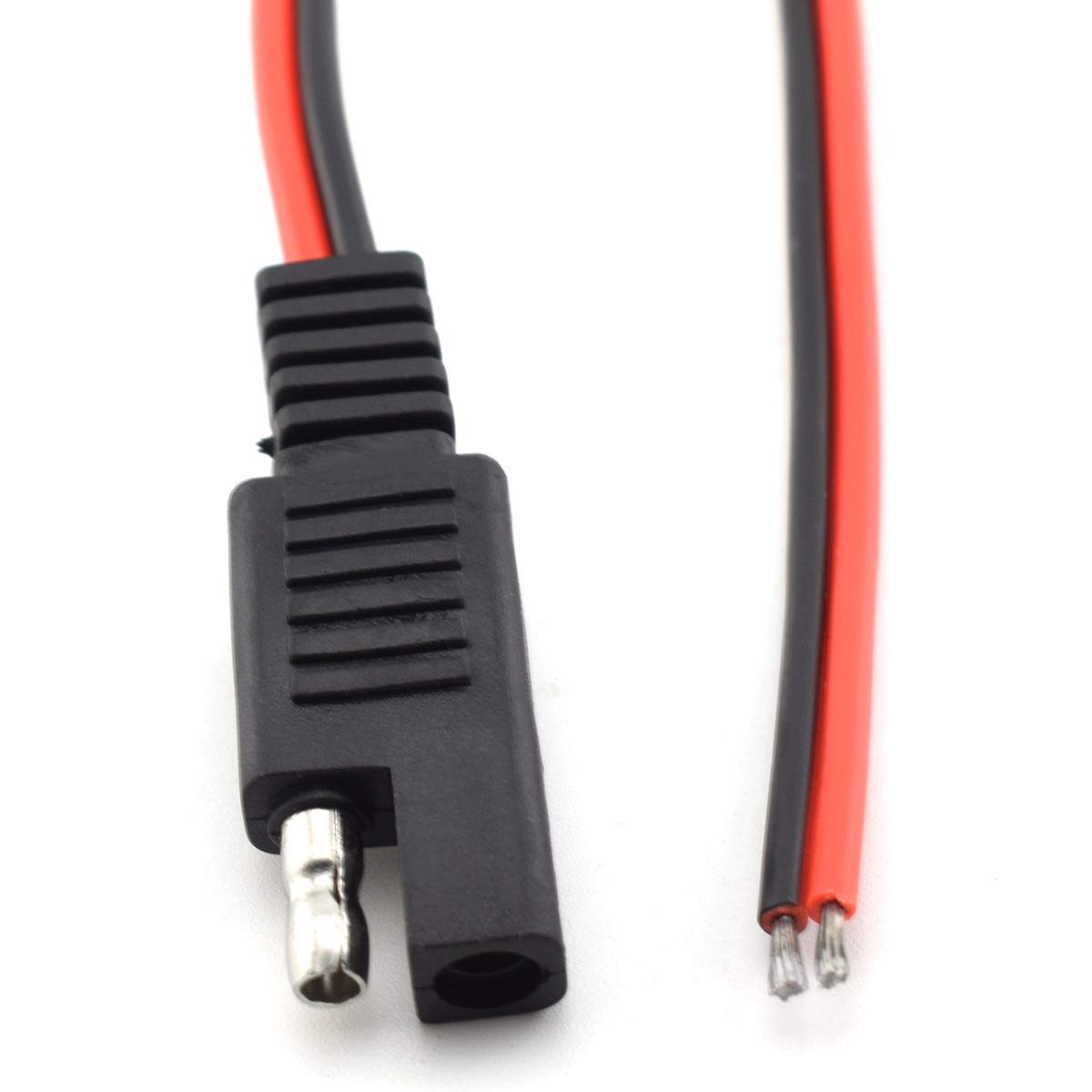 2 Pcs 18awg Sae Extension Cable 2pin Sae Quick Connector Disconnect Plug 10a Sol