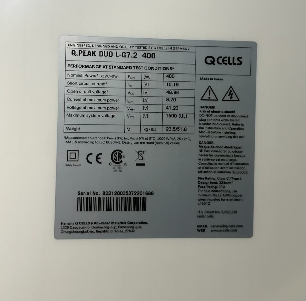 QCELL- Q.PEAK DUO L-G7.3 400