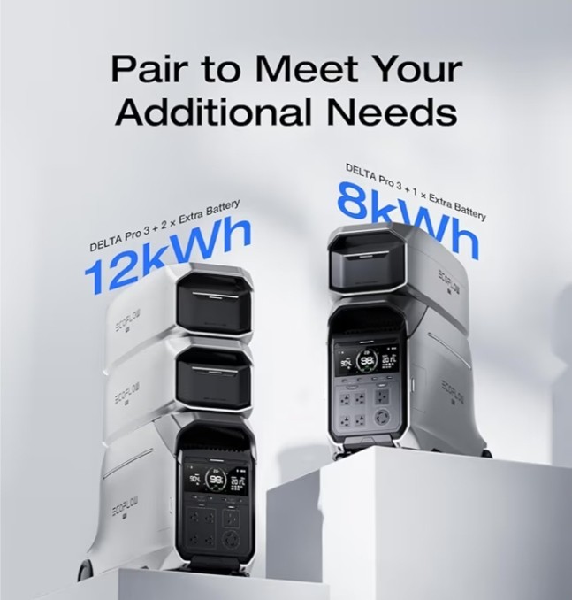 ECOFLOW 8kWh Portable Station DELTA Pro 3 with Extra Battery WE SHIP OVERSEAS