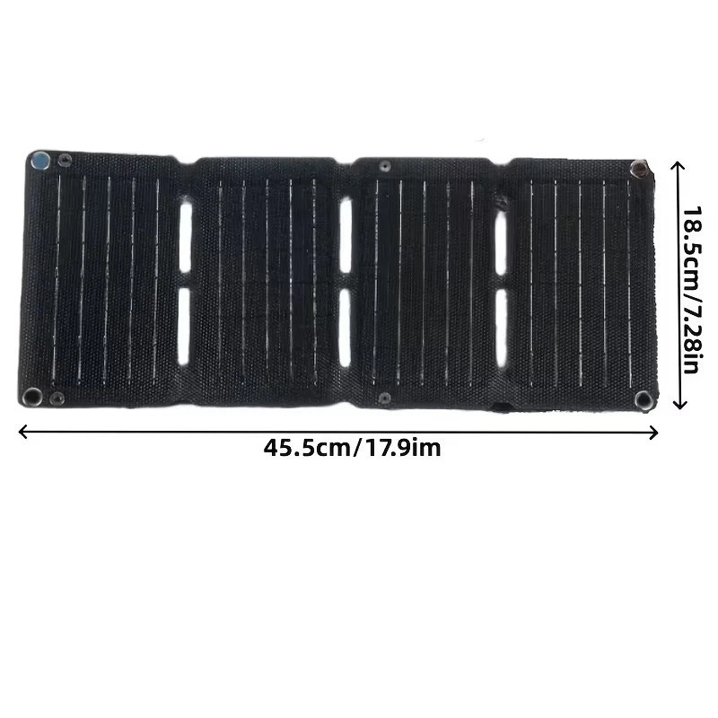 10W Foldable Solar Panel Charger USB 5V Power Bank Waterproof for Camping Hiking