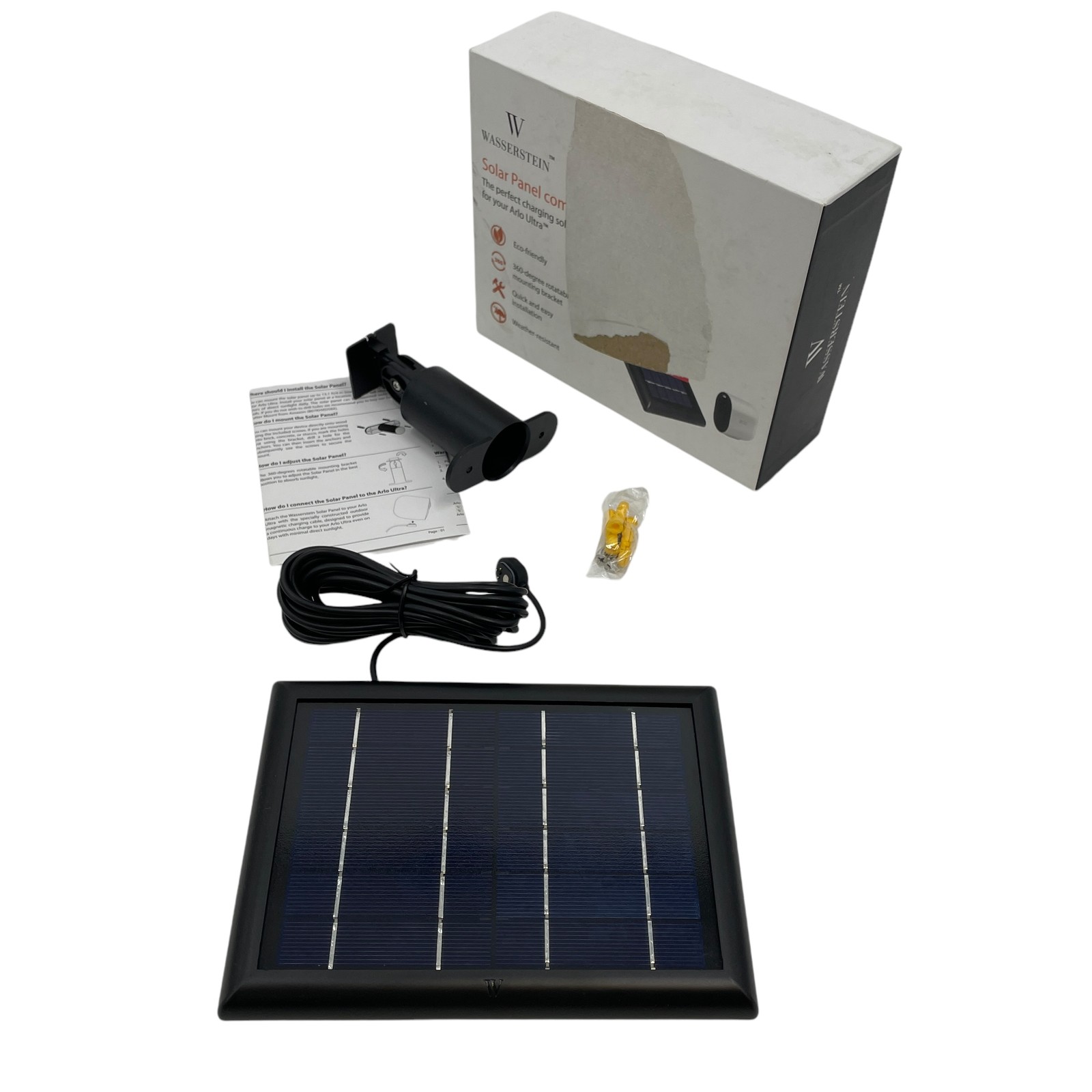 Wasserstein Solar Panel for Arlo Ultra Color Black #NO8815