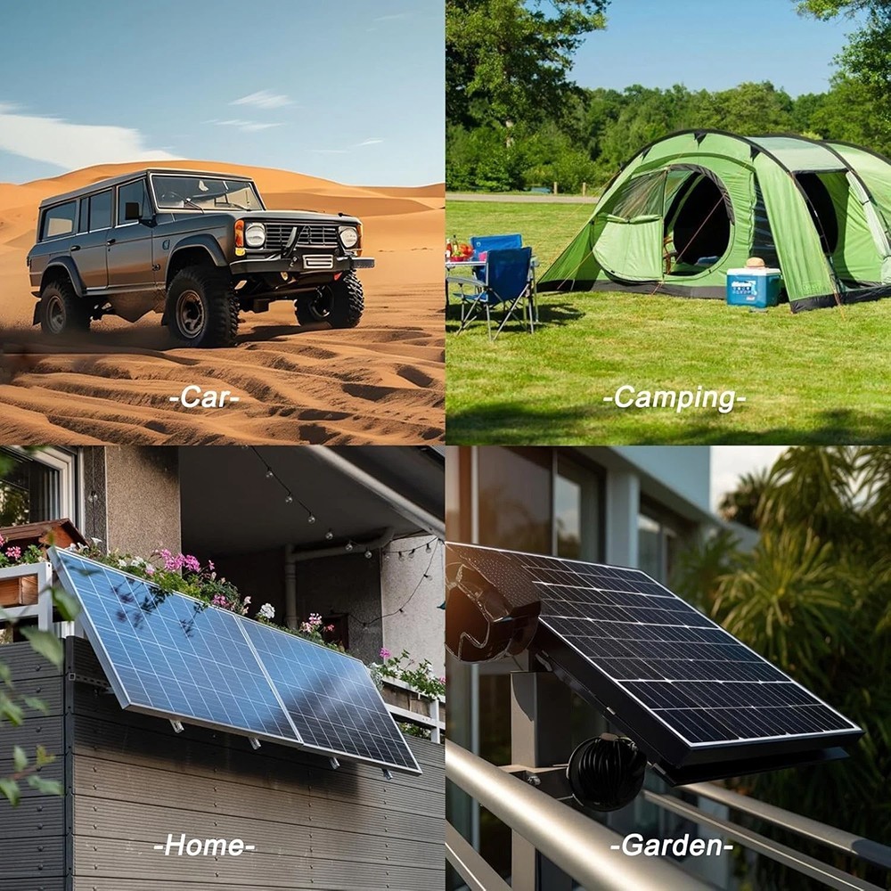 20W Solar Panel 18V Trickle Charger Battery Charger Kit Maintainer Boat Car RV