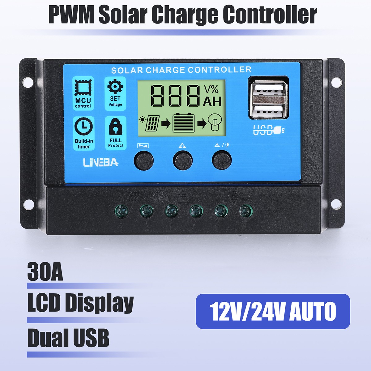 200W 100W Watt Portable Solar Panel Foldable+PWM Controller for Outdoor Camping