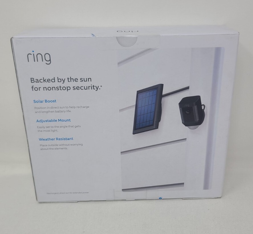 Ring Solar Panel – Compatible with Ring Spotlight Cam Battery and Stick Up. New