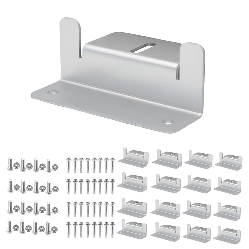 SOLAR Solar Panel Mounting Hardware Z Brackets for RV Roof Boat Set of 16 Units