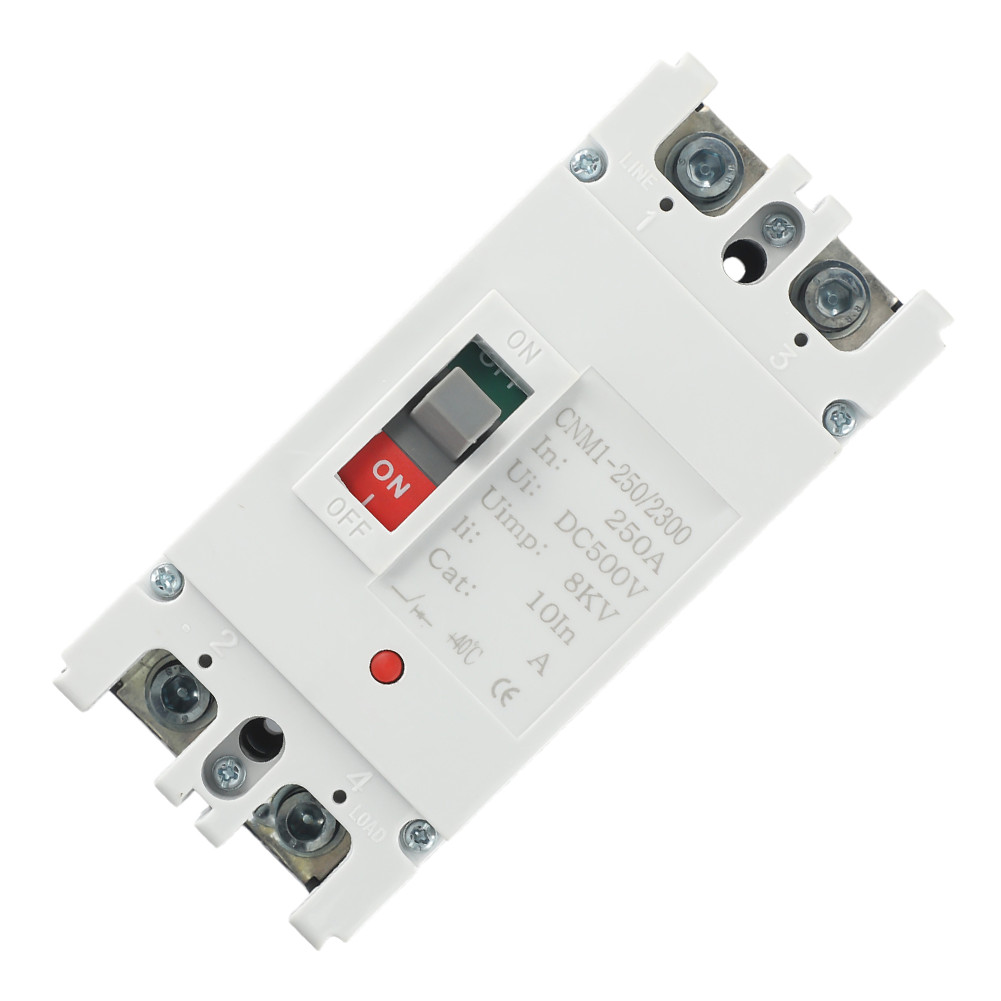 Photovoltaic DC Circuit Breaker CNM1Z 2P 250A 500V ABS Plastic Housing