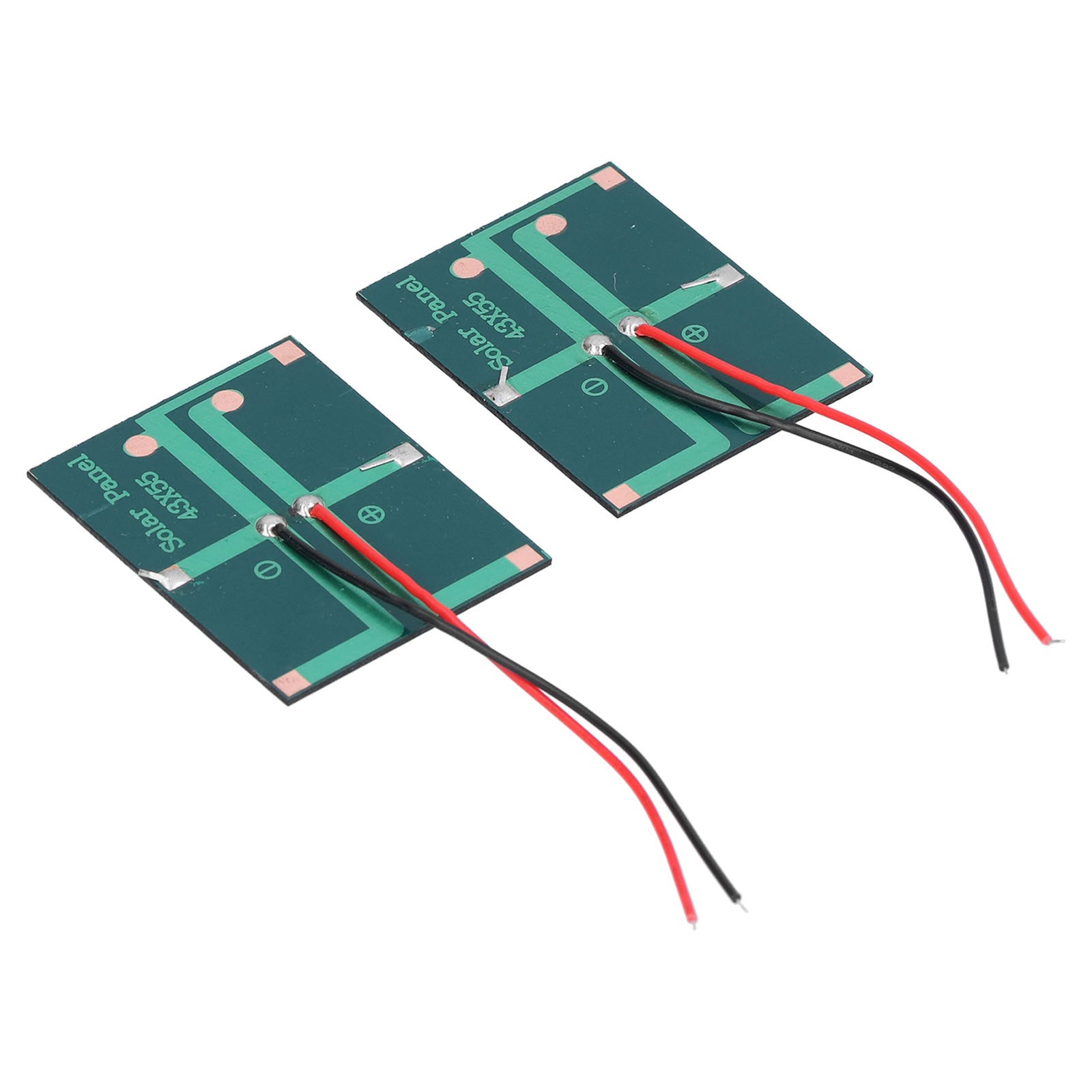 2Pcs Solar Panel Module Polysilicon Micro Mini Glue Power Solar Cells 43x55mm