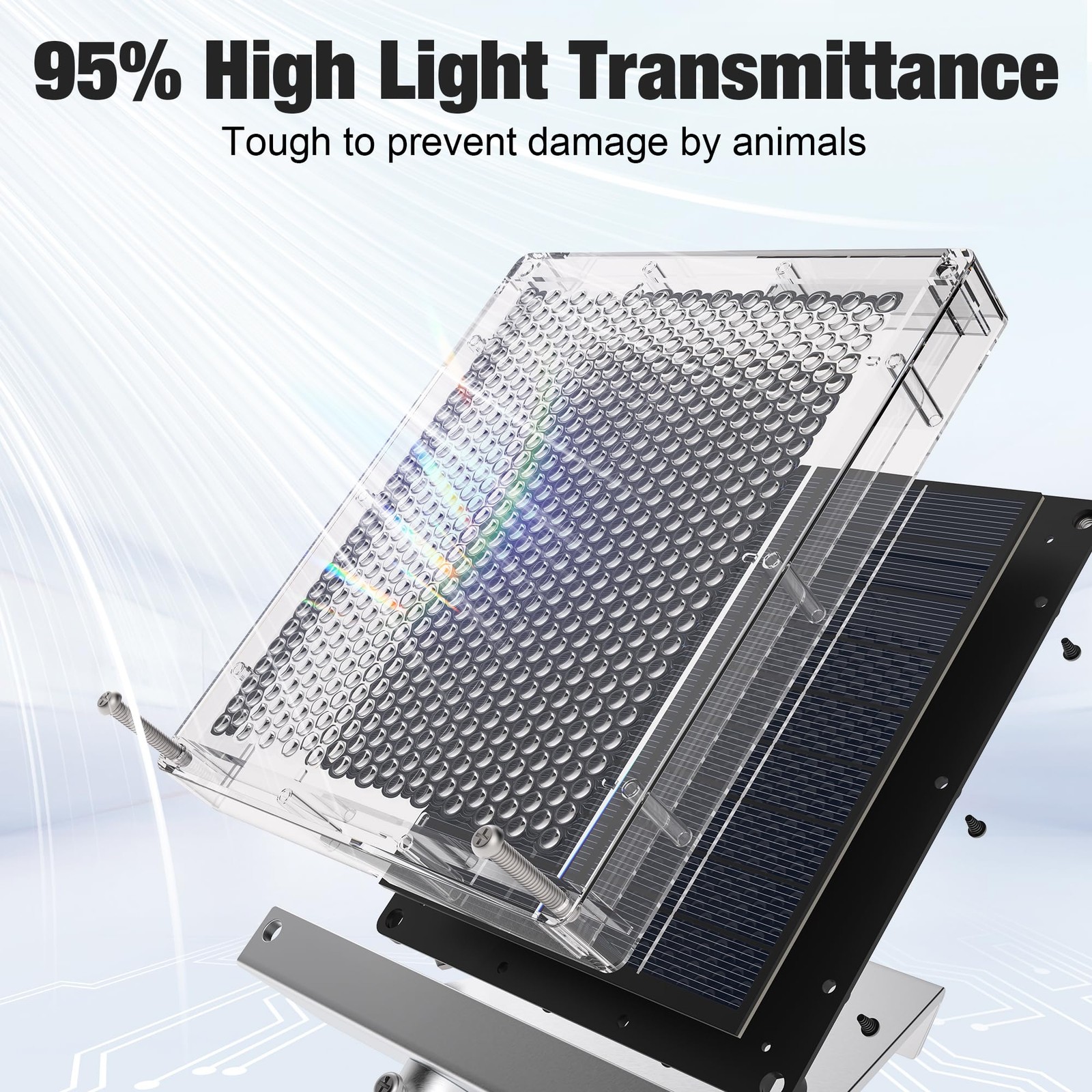 6V Solar Panel Battery Charger for Deer Feeder, 1.7W Waterproof Solar Panel w…
