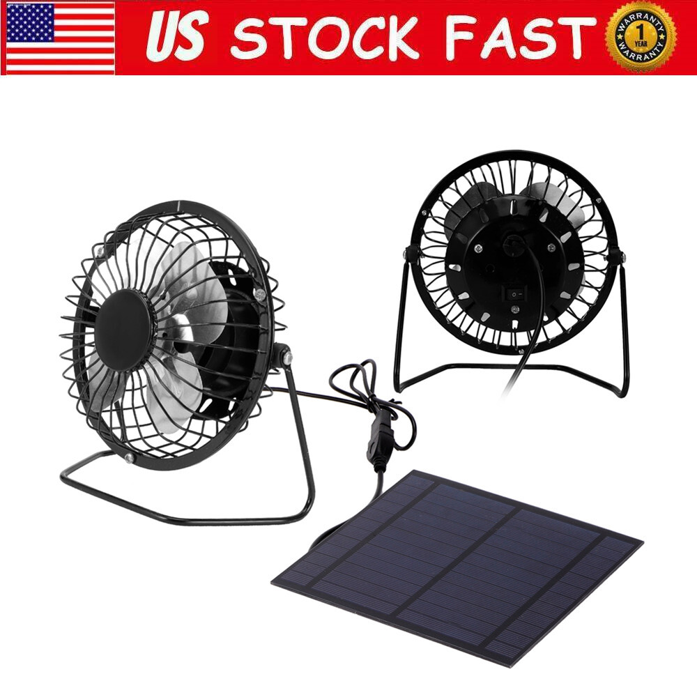 5W Mini Solar Panel With Portable Cooling Fan Photovoltaic Solar Panel Set FFG