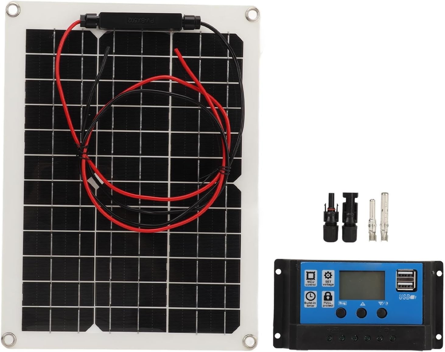 300W Solar Panel Kit DC 12V 24V 50A High Efficiency Solar Charger Waterproof…