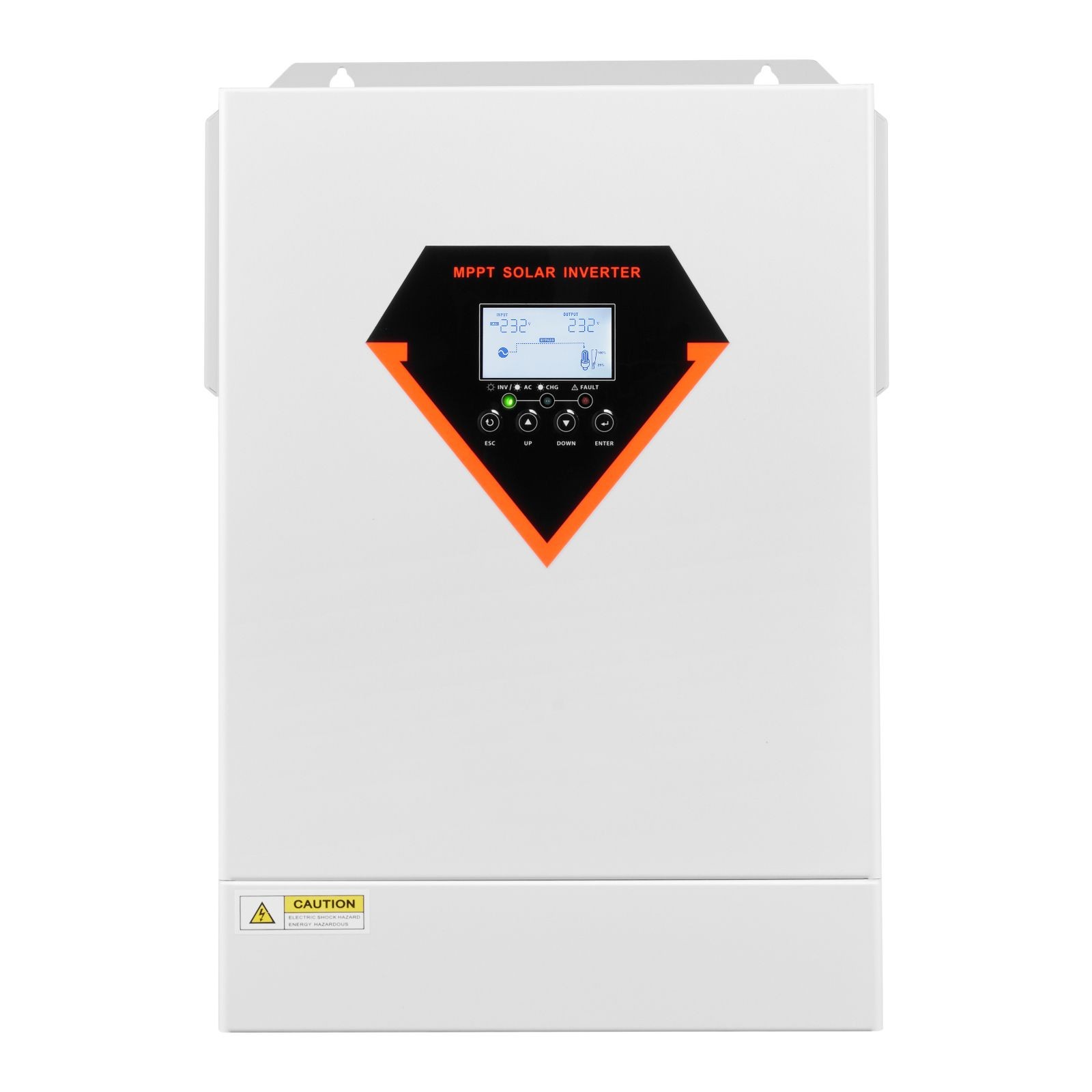 6000W Hybrid Solar Inverter, 48V to 220V AC, Pure Sine Wave with MPPT