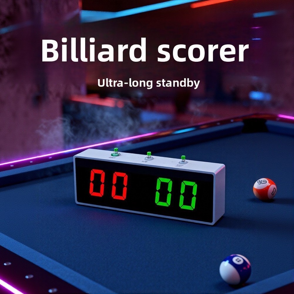Electronic Scoreboard for Billiards Halls with Clear Long-Distance Visibility