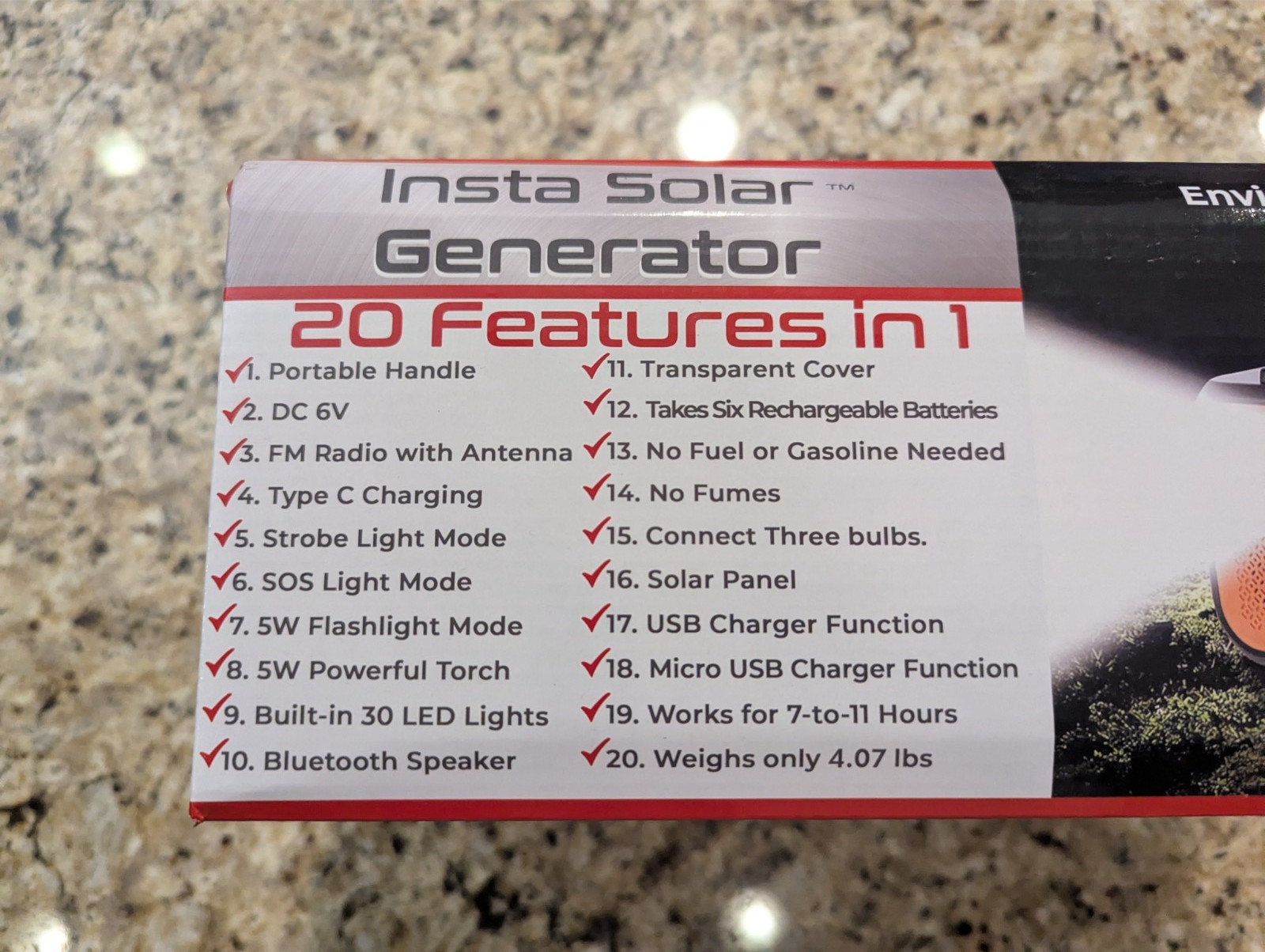 Milex Insta Solar Generator 20 in 1 Emergency Home Power Station