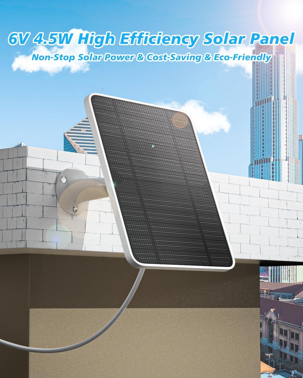 Durable Solar Charger for Arlo Ultra/Pro Series – 3-Pack with Magnetic Connector