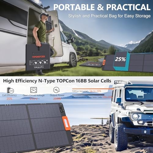 N-Type 16BB 200W Portable Solar Panel for Power Station ETFE 200 Orange