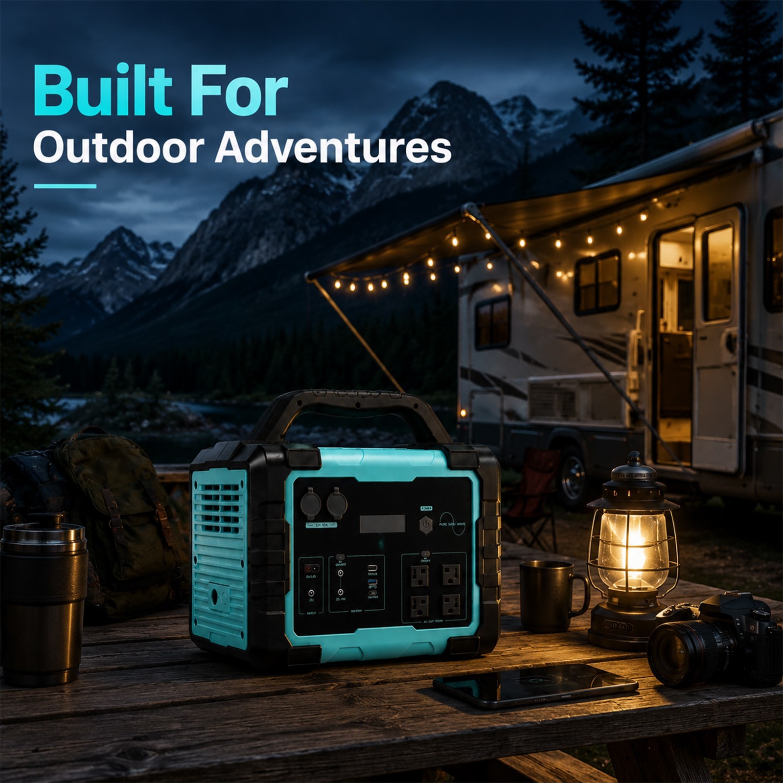Portable Power Station 1000W Pure Sine Wave Off-Grid Solar Ready Power Bank