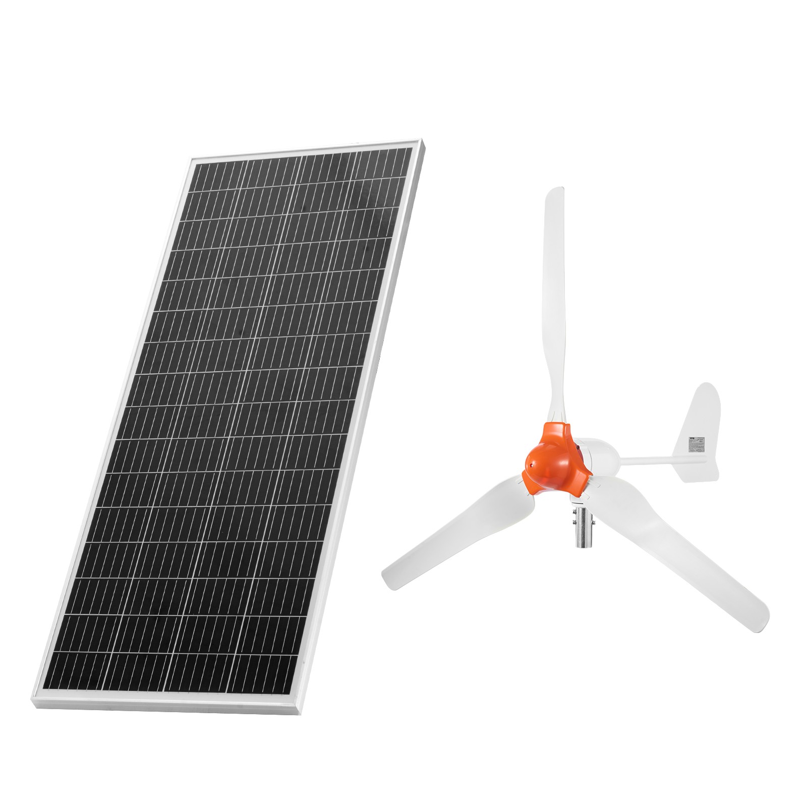 VEVOR 24V 1000W Solar Wind Power Kit 6PCS 100W Solar Panels 400W Wind Turbine