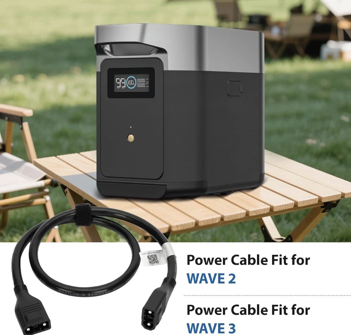 Extra Battery Cable for Ecoflow, XT150 Extra Battery Cable Compatible with Delta
