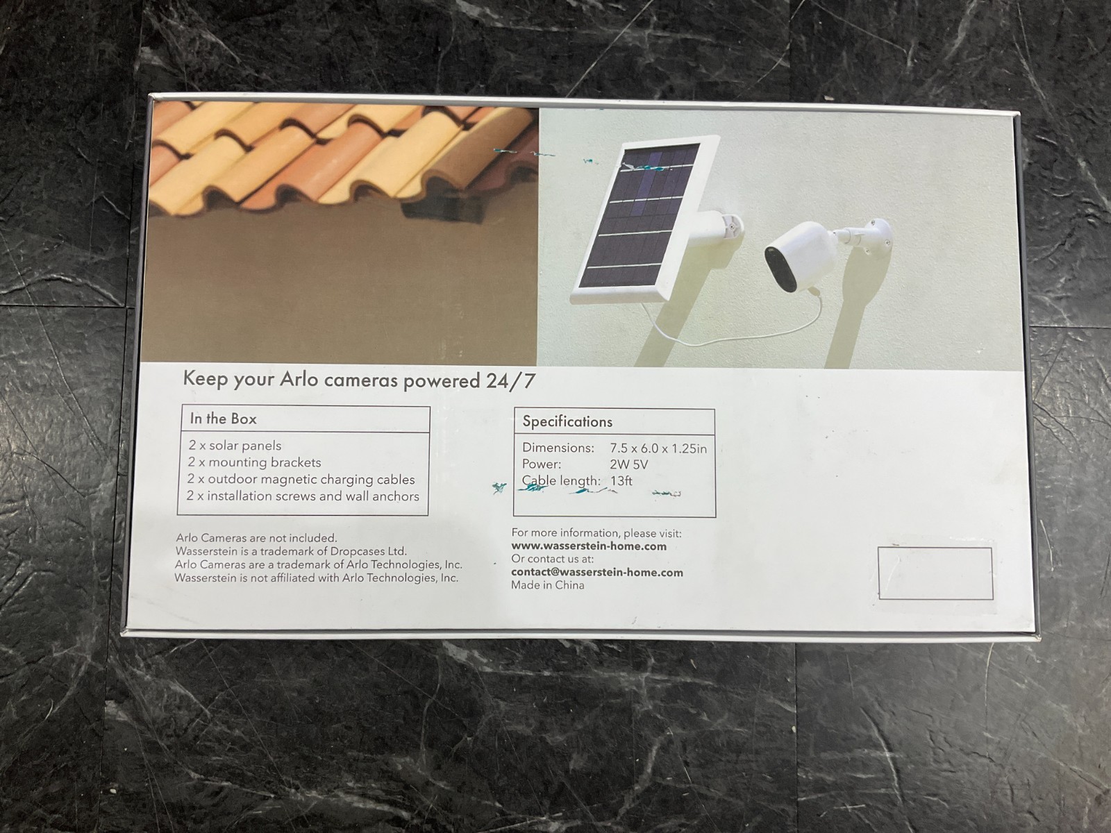 Wasserstein Solar Panels for Arlo Ultra Ultra 2 Pro 3 Pro 4 2 Pack White 6403467
