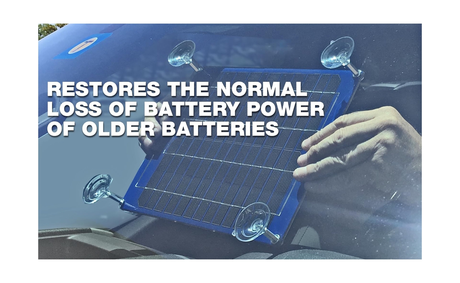 PulseTech SolarPulse SP-12 Solar Battery Charger Maintainer, 12 Watt, Blue