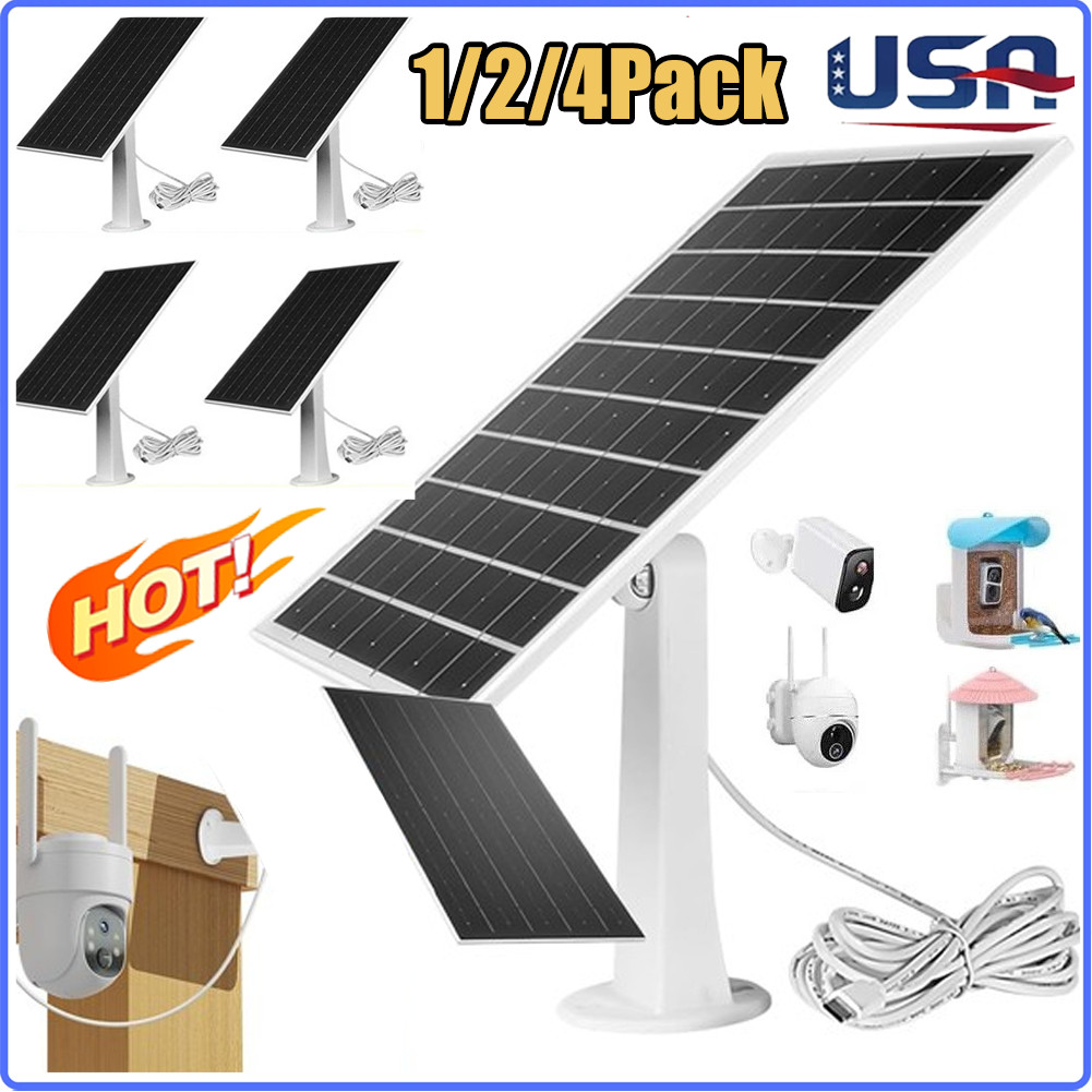 Solar Panel for Ring Spotlight Camera/Stick Up Cam Battery Charger 8W 5V Output