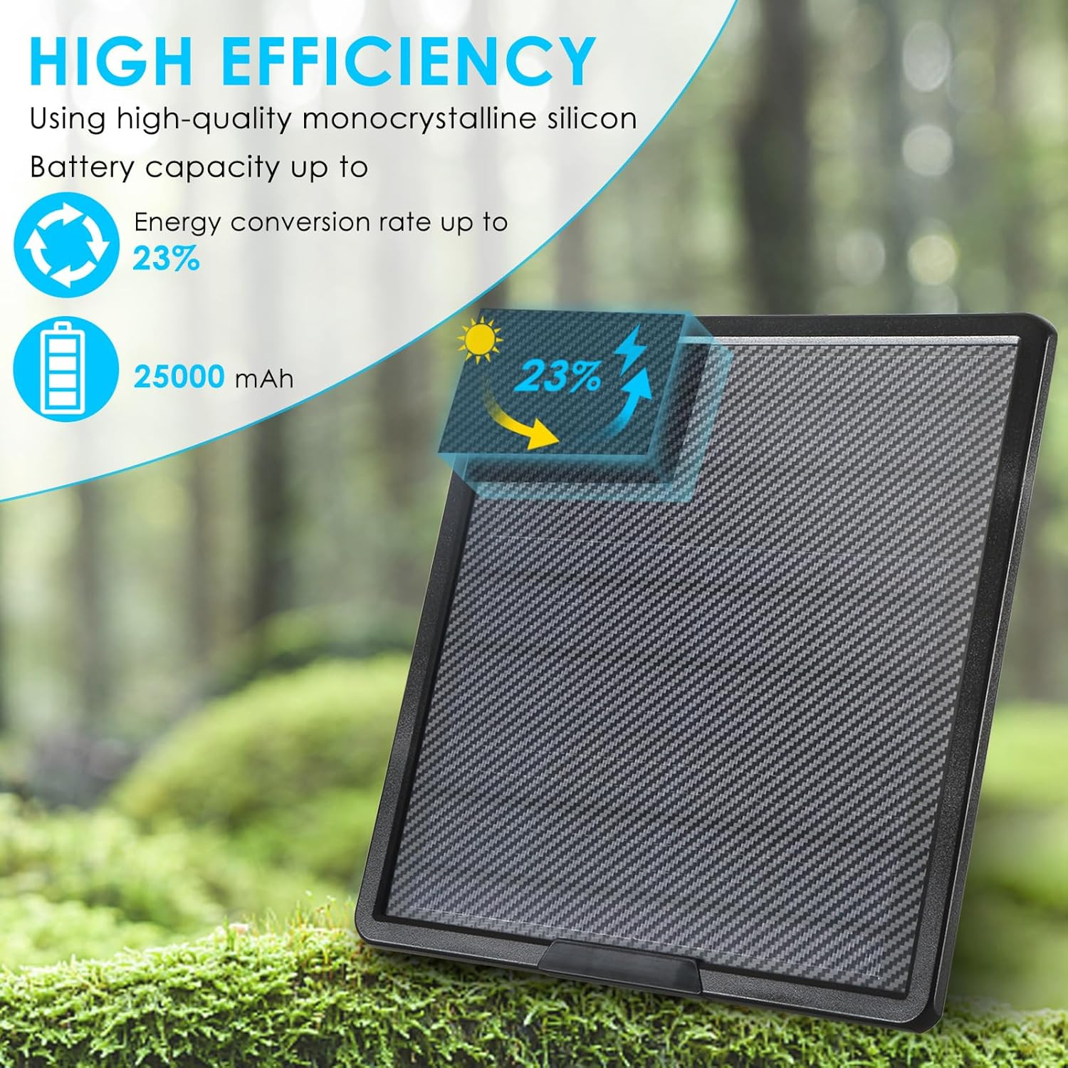 Solar Panel Kit 10W 25000Mah Outdoor Solar Charging, 5V Input,12V/9V/6V Output w