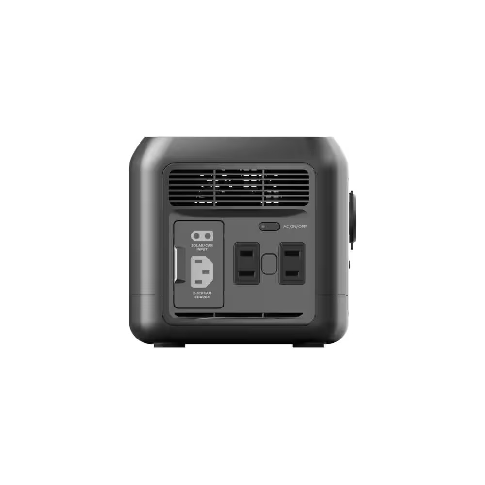 300-Watt Continuous 500-Watt Peak Push Button Start, 210Wh Solar Generator with