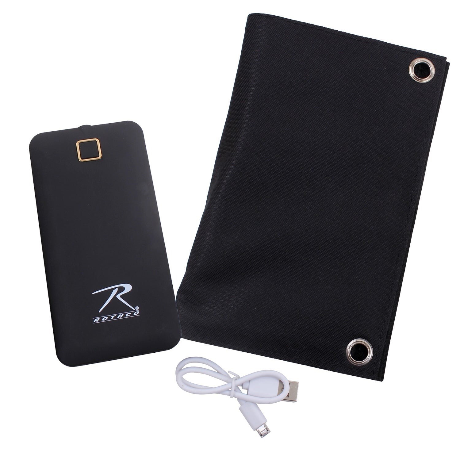 Portable Folding Solar Panel Charger & Power Bank Battery 5V 1.5A USB MOLLE