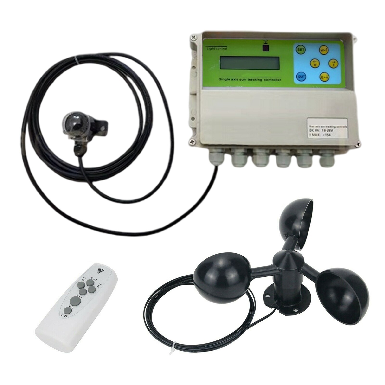 LCD Single Axis Automatic Solar Tracking Remote Control Solar Tracker Controller
