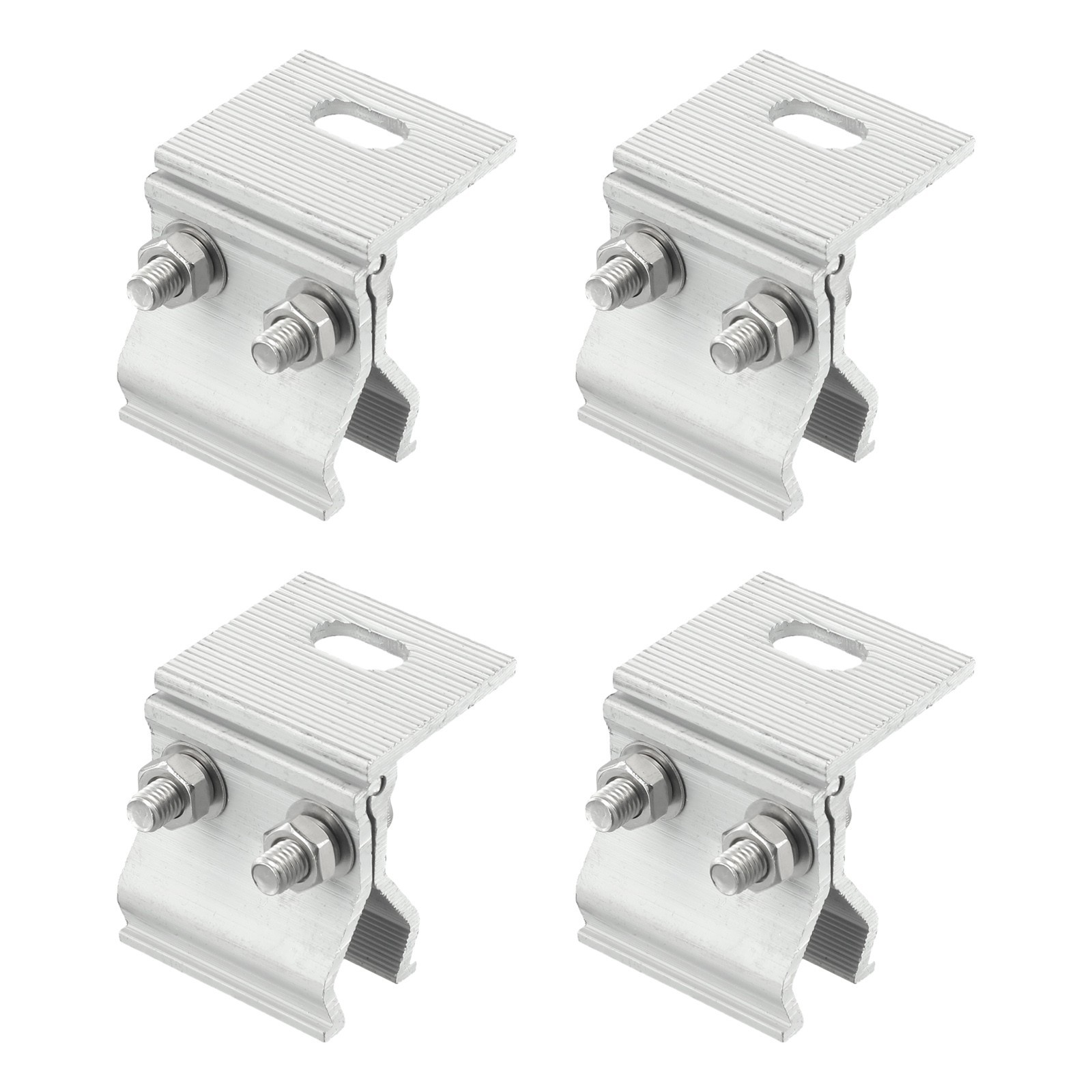 Clear Mill Finish Solar Panel 4pcs Clear Mill Finish Fixing Clamp Sliver