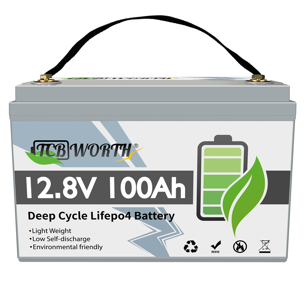 12V 200AH Deep Cycle Lithium Battery LiFePO4 200A BMS for RV Boat Solar Home