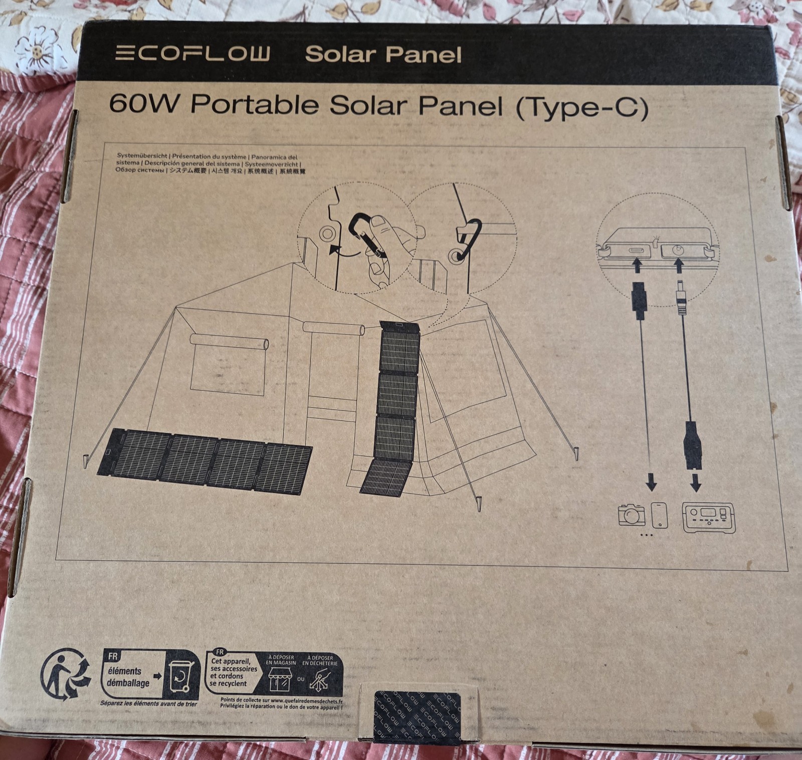 Ecoflow Portable Type-C 60W Solar Panel – Brand New, Sealed Eco-Flow