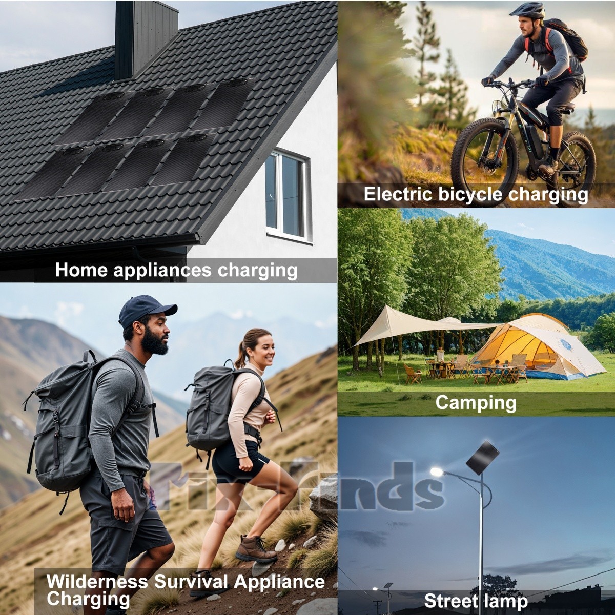 200W Flexible Solar Panel + Controller MC4 Connector RV Camping Off-Grid Rooftop